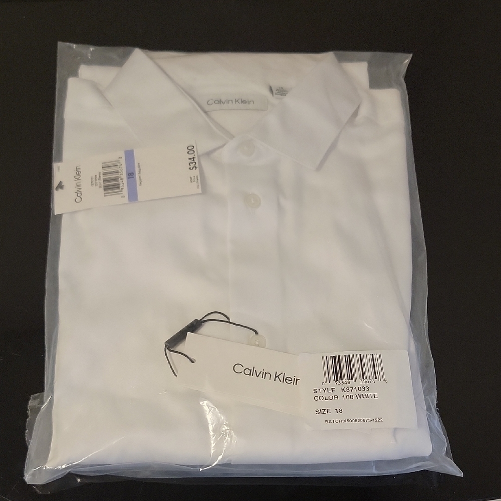 Calvin Klein Men's White Shirt